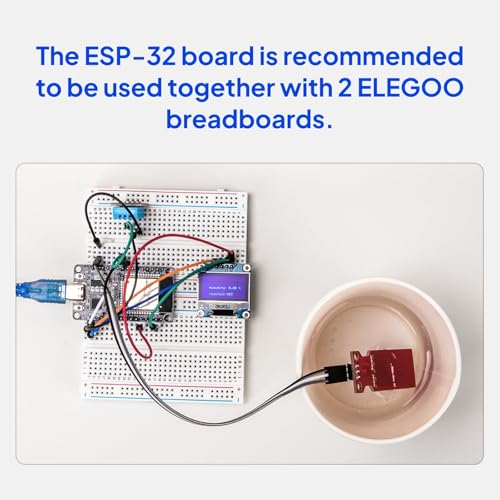 ELEGOO 37-in-1 Sensor Kit and 3PCS ESP-32 Boards, for Sensors, Smart Devices, Robotics, STEM Learning and DIY Electronics