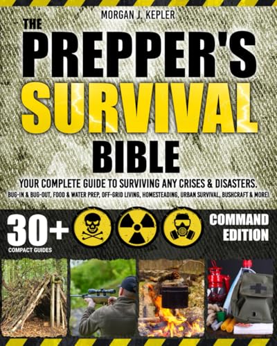 The Prepper’s Survival Bible: Your Complete Guide to Surviving Any Crises & Disasters. Bug-In & Bug-Out, Food & Water Prep, Off-Grid Living, Homesteading, Urban Survival, Bushcraft & More!