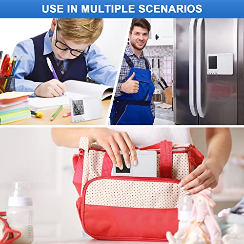 Fabbay 2 Pcs Digital Kitchen Timer Four Event with Whiteboard, Magnetic