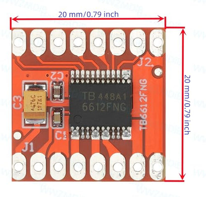 WWZMDiB 4 Pcs TB6612FNG Dual Motor Driver Controller Board Module Compatible with for Arduino Raspberry Pi ESP32 STM