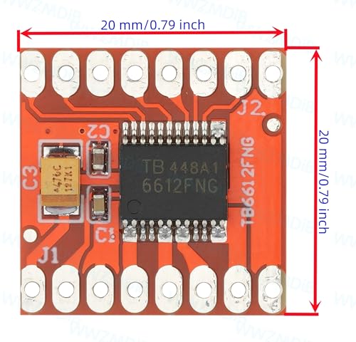 WWZMDiB 4 Pcs TB6612FNG Dual Motor Driver Controller Board Module Compatible with for Arduino Raspberry Pi ESP32 STM