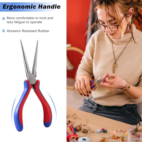 8 Pcs Needle Nose Pliers Set, High Hardness Carbon Steel