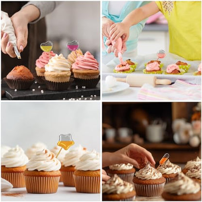 [Ball Style] Vabiooth 50Pcs 4mL Cupcakes Disposable Plastic Transfer Pipettes Liquid Dropper for Chocolate or Strawberries Cupcakes, Ice Cream, Mini Cakes, Waffles, Children's Painting - size: 50pcs, style: Ball Style