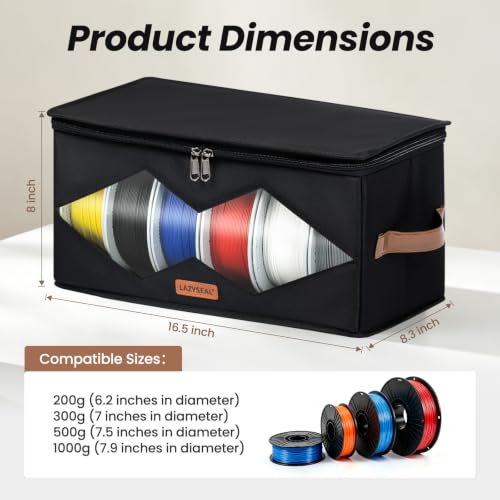 4 Pack Foldable 3D Printer Filament Storage Box