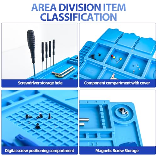 Silicone Soldering Mat, 17.7 x 11.8 in Electronics Repair Mat