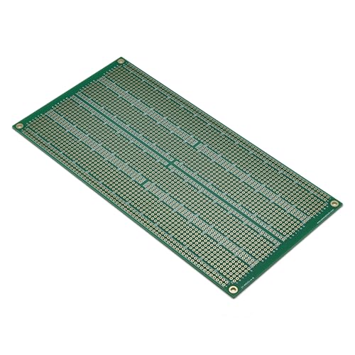 Double Sided ENIG Protoboard, Solderable Breadboard, Electronic Circuit Board for DIY Prototype Circuit, FR4, Plated Through Hole Solder Prototype Board, ST-Proto (4" x 8") - style: 4" x 8"