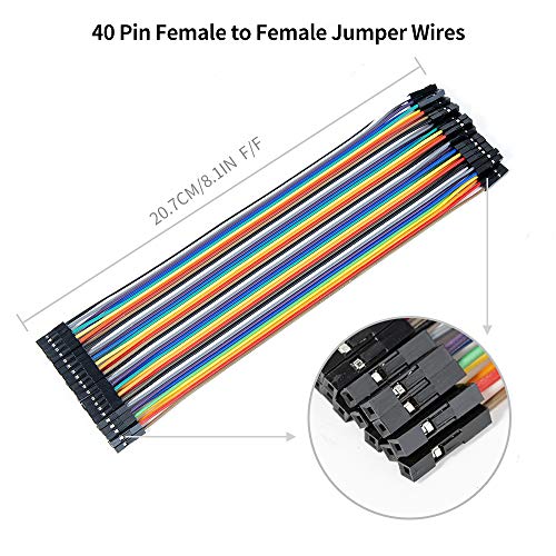 Breadboard Jumper Wires Kit, 2Pcs 830 Tie Points & 2Pcs 400 Tie Points & 120 Pcs Multicolor Jumper Wires for Electronics Projects