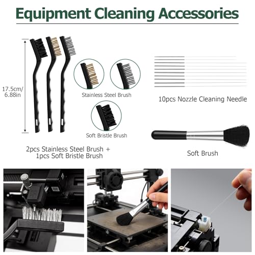 JiGiU 120Pcs 3D Printer Tools Kit with Storage Case, 3D Printer Accessories