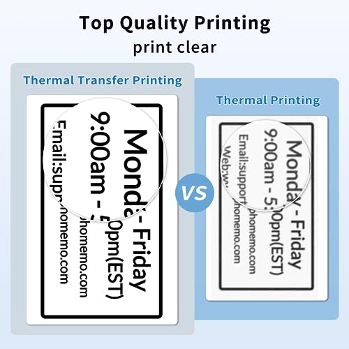 Phomemo 3 x 2 inch (76mm*50mm) Thermal Transfer Polypropylene Labels for Barcodes, 1x1250 pcs, Address, Compatible with Thermal Transfer Desktop Printers, 1 in Core 1 Rolls (White) - size: 3" x 2"