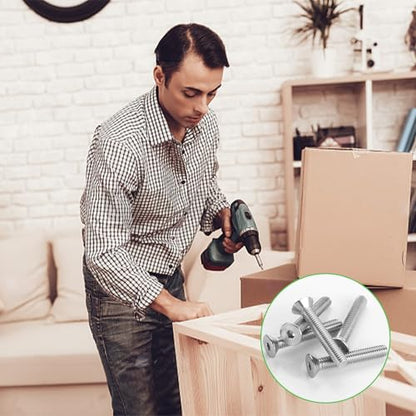80Pcs M5x30mm Stainless Steel Flat Head Socket Cap Screws, Full Thread Allen Drive Countersunk Bolts, Bright Finish, Ideal for DIY & Home Repair - size: M4x30