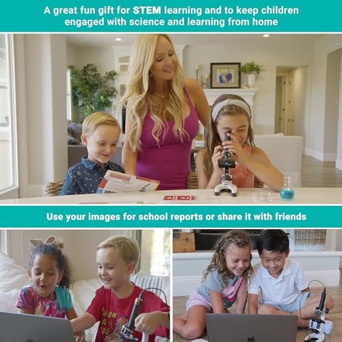 AmScope M40-4P12X1 IQCREW Kids 85+ Piece Microscope Kit