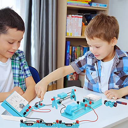 Mysterystone Science Experiment for Kids Electricity and Magnetism Kit for Students Stem Kit Physics Lab Basic Circuit Board Kit for Learning Starter