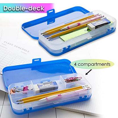 BAZIC PRODUCTS Bright Color Double-Deck Organizer Box