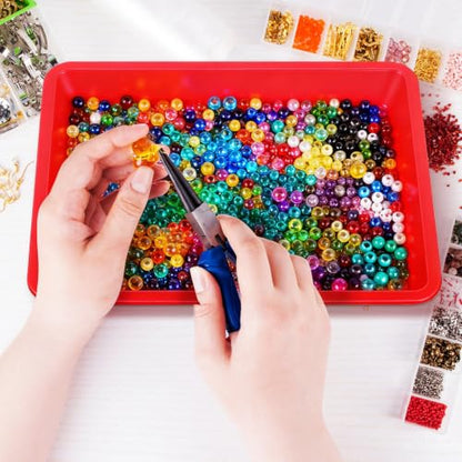 Kichvoe Plastic Tray Pp Stackable 5 pcs for Classroom Crafts