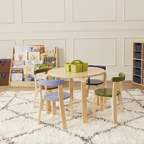 ECR4Kids 3-Compartment Small Storage Caddy Organizer, 6-Pack, Earthtone - color: Earthtone