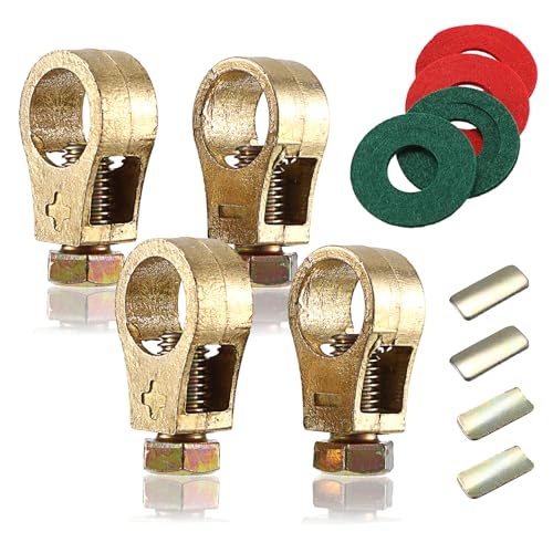 OwnMy Pure Copper Battery Connection Clips Cars Battery Terminal Connectors