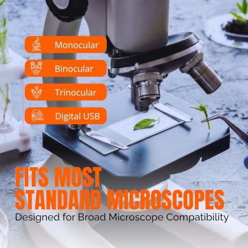 Microscope Slides and Covers, 50 Optical Float Glass Slides+100 Coverslips