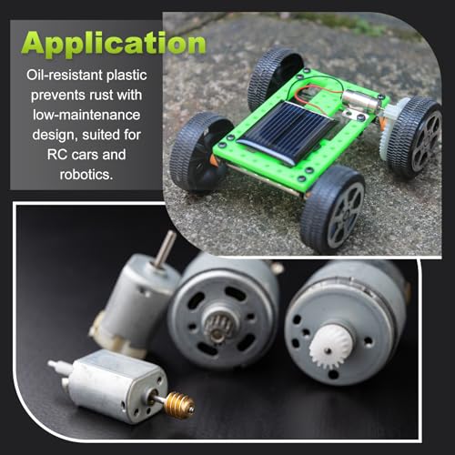 MECCANIXITY Pack of 80 Plastic Gear Set Small Motor Gears Module 0.5 for DC