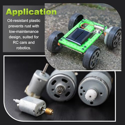 MECCANIXITY Pack of 80 Plastic Gear Set Small Motor Gears Module 0.5 for DC
