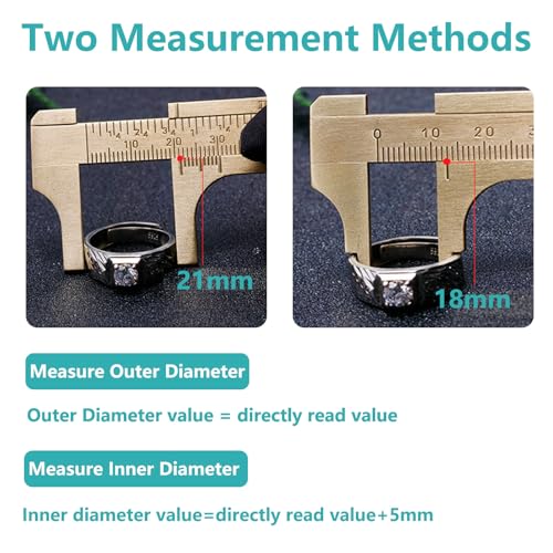 Pocket Caliper, 100mm Double Scale Sliding Gauge Brass Vernier Caliper Tool Handy Pocket Ruler - MM Measuring Tool Metal Caliper Measuring Tool Mini Caliper for Measuring Bead Wire Jewelry Rings 1PCS