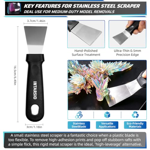 22Pcs 3D Printer Scrapers Model Removal Kit with Scratch-Free Design - style: 2-IN-1 Professional Spatula