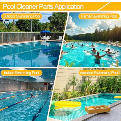 896584000-082 Pool Cleaner Replacement Back Tires for Hayward Pool Vacuum Compatible with Aquanaut, Poolvergnuegen and Phoenix, Rear Tire Kit for In-Ground Pool Vacuums (2Pcs Back Tires) - color: 2Pcs Back Tires