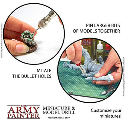 The Army Painter, Miniature and Model Drill, 1 Drill & 3 Bits for Plastic - color: Model Drill