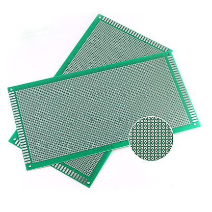 Double Sided PCB Board,D DZRCOXI Large PCB Circuit Board Protoboard 50PCS 13X25CM for DIY Soldering Electronic Projects Compatible with Arduino Kits (13X25CM-50Pcs) - style: 13X25CM-50Pcs
