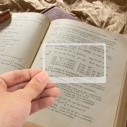 100 Pcs Magnifier for Reading, Credit Card Size Pocket Magnifier, Magnifying Cards for Wallet, Portable for Reading and Viewing Tablets (3.3 x 2.2 Inches)