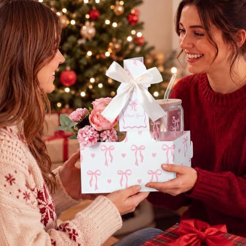 4 Set Pink Bow Teacher Cup Holder Appreciation Gifts Sets - style: Pink Bow