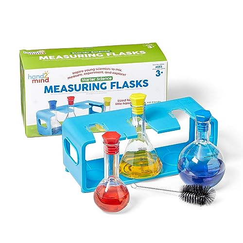 hand2mind Starter Science Measuring Flask Set, 8 Pieces, Ages 3+