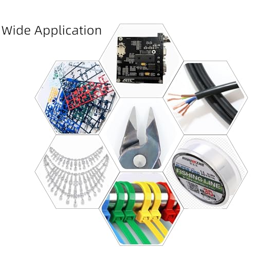5 Inch Micro Wire Cutter, High-Carbon Steel Flush Side Cutter | Spring-Loaded Ergonomic TPR Grip, 16 AWG Precision Cutter for Electronics, Jewelry Making, Model Building