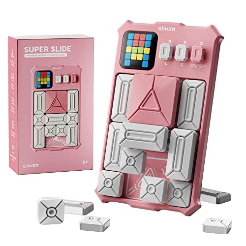 GiiKER Super Slide Puzzle Game, 500+ Challenges, STEM Toy for Ages 6+ - color: Pink