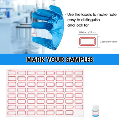12PCS 2ml Clear Glass Small Vials with White Screw Caps & Plastic Stoppers - color: CLEAR, size: 2ml
