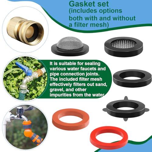 37 Sizes 1075Pcs 3-in-1 Home Universal Rubber Washers Assortment Kit Faucet washers & O-Rings & Plumbing gaskets for Faucets, Hoses, Spigots and Other Plumbing Seal Repair with Pick Hook - size: 37sizes-1075pcs