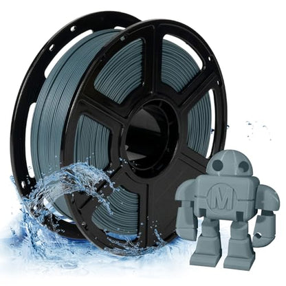 FLASHFORGE PETG Pro Filament 1.75mm Grey, 3D Printer Filament 1kg (2.2lbs) Spool, Dimensional Accuracy +/- 0.02mm, 3D Printing Filament for Various Mechanical Parts, Waterproof Parts - color: Grey