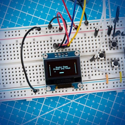 ELEGOO 0.96 Inch OLED Display Screen Module, Self-Luminous, SSD1306, 3PCS - color: Yellow & Blue