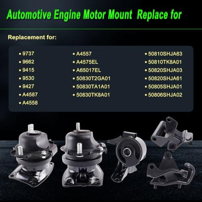 Engine Motor Mount Compatible with 08-10 Odyssey 3.5L EXL or Touring - size: 2008-2010 Odyssey 3.5L EX-L 5IN1