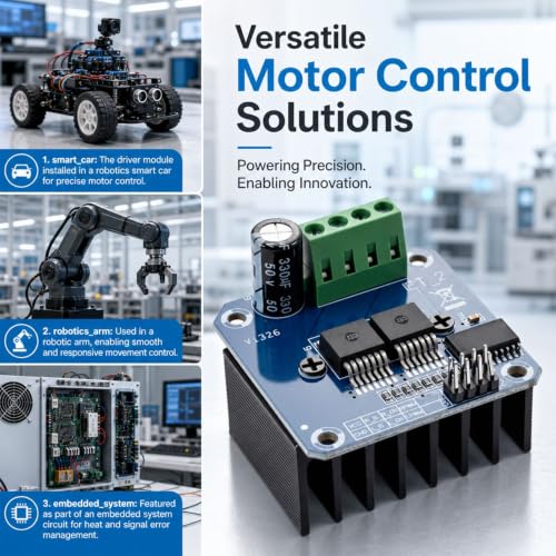 2-Pack BTS7960 43A High-Power Motor Driver Module