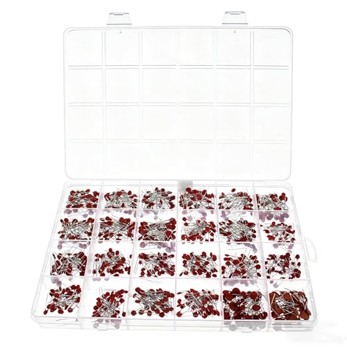 960 Pcs Ceramic Capacitor Kit 24 Values Multilayer Monolithic Chip