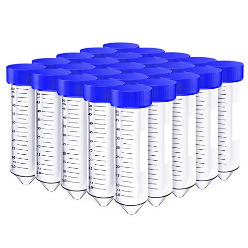 SimPure Centrifuge Tubes 50mL, Conical Tubes Sterile 25PCS Screw Cap Tube - size: 50mL-25Pcs