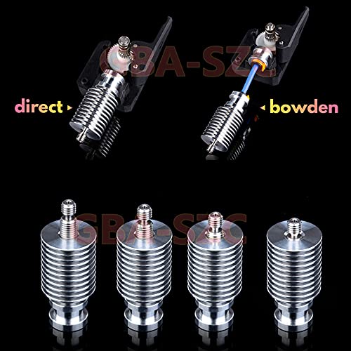 Upgrade V6 Hotend 12V 40W Kit,Remote Bowen Print J-Head Hotend Titanium Alloy HeatBreak Cooling Fan Bracket for 3D Printers V6 Hotend,Titan,Dual Driver Extruder.(12V Brass Nozzle Kit) - color: V6 Hotend-12V Kit
