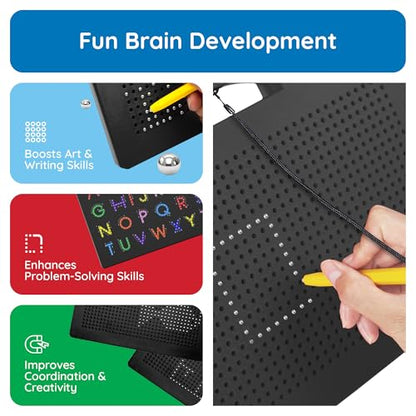 PicassoTiles 2-Pack Magnetic Drawing Board, Letter Board Freestyle STEM Toy - style: 2pk 4in1 Alphabets, Num& Free