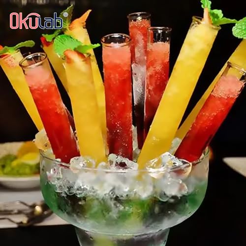 Glass Test Tubes Bulk 50pcs,16ml 20x100mm Test Tube with Cap and Brush, Glass Test Tube for Scientific Plants,TTGS01A50 - style: 50pcs of 20x100mm(16ml)