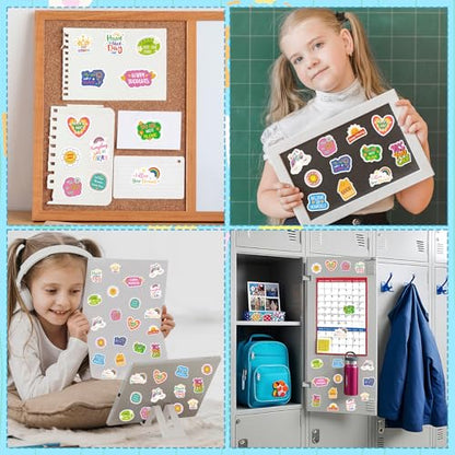 300Pcs Motivational Foam Stickers, Self-Adhesive Inspirational Quotes Sticker Positive Affirmation Foam Stickers for Home School Classroom DIY Art Craft Parents Teachers Reward Sticker - style: Motivational