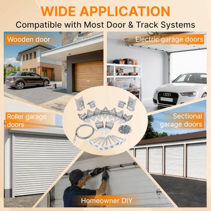 Garage Door Hardware Roller/Hinge/Top Bracket/Wire Rope for 7 Height Doors