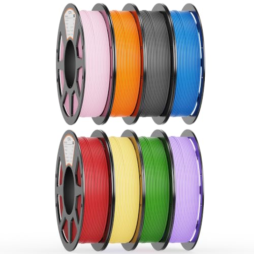 YOOPAI PLA Filament 1.75mm, 250g PLA+ & Matte Bundle, 8 Rolls - color: Pla Bundle-250gx8-112040007