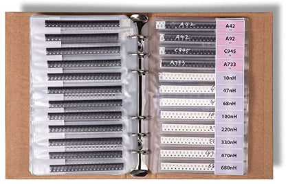 SMD 0805 Book, Resistors, Capacitors, Transistors, Diodes SMT Electronic Components Assortment - 5435 pcs - style: 0805 SMD Book
