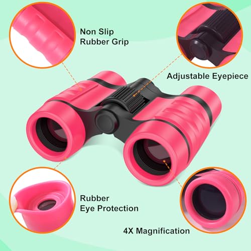 YOPINSAND Kids Explorer Kit & Bug Catcher Kit, Kids Outdoor Exploration Set - color: Pink