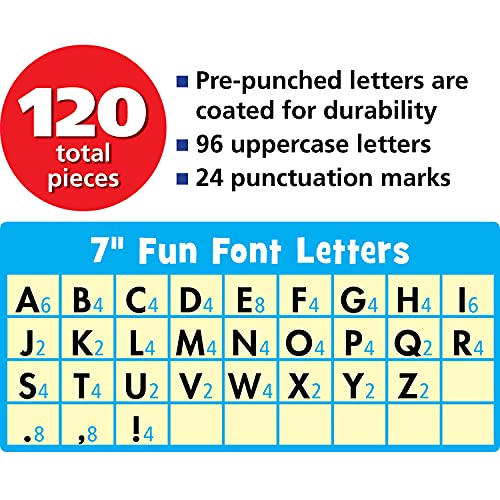 Teacher Created Resources Electric Bright 7" Fun Font Letters (TCR77282)